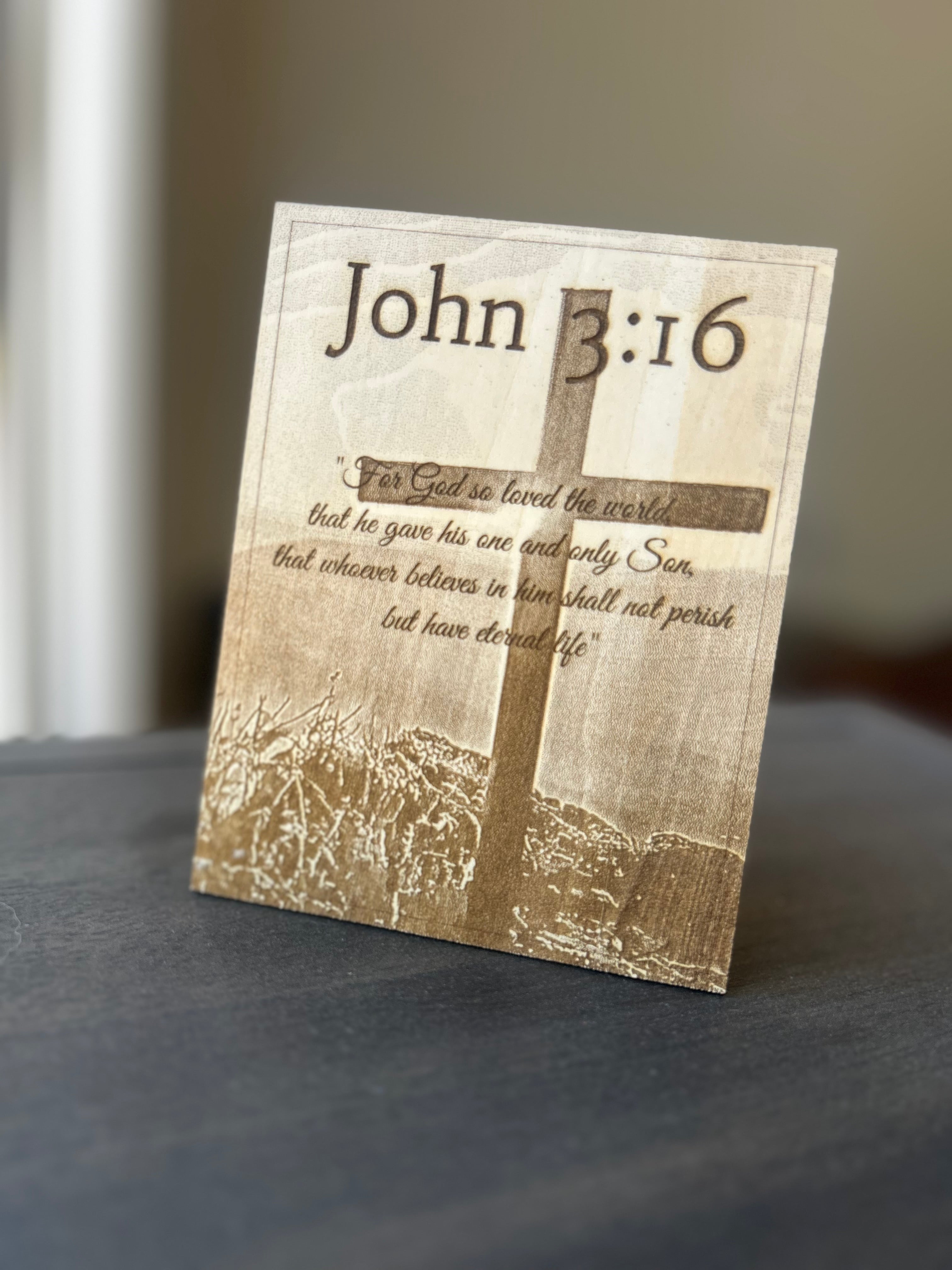 Custom Scripture & Quote Wood Plaque