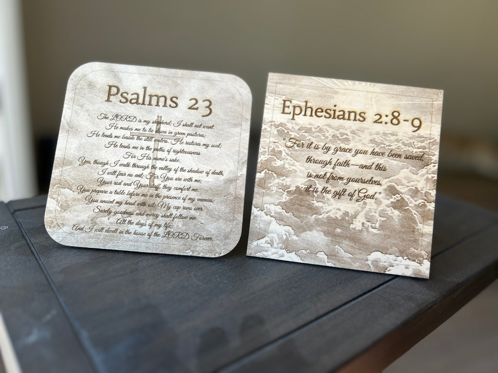 Custom Scripture & Quote Wood Plaque