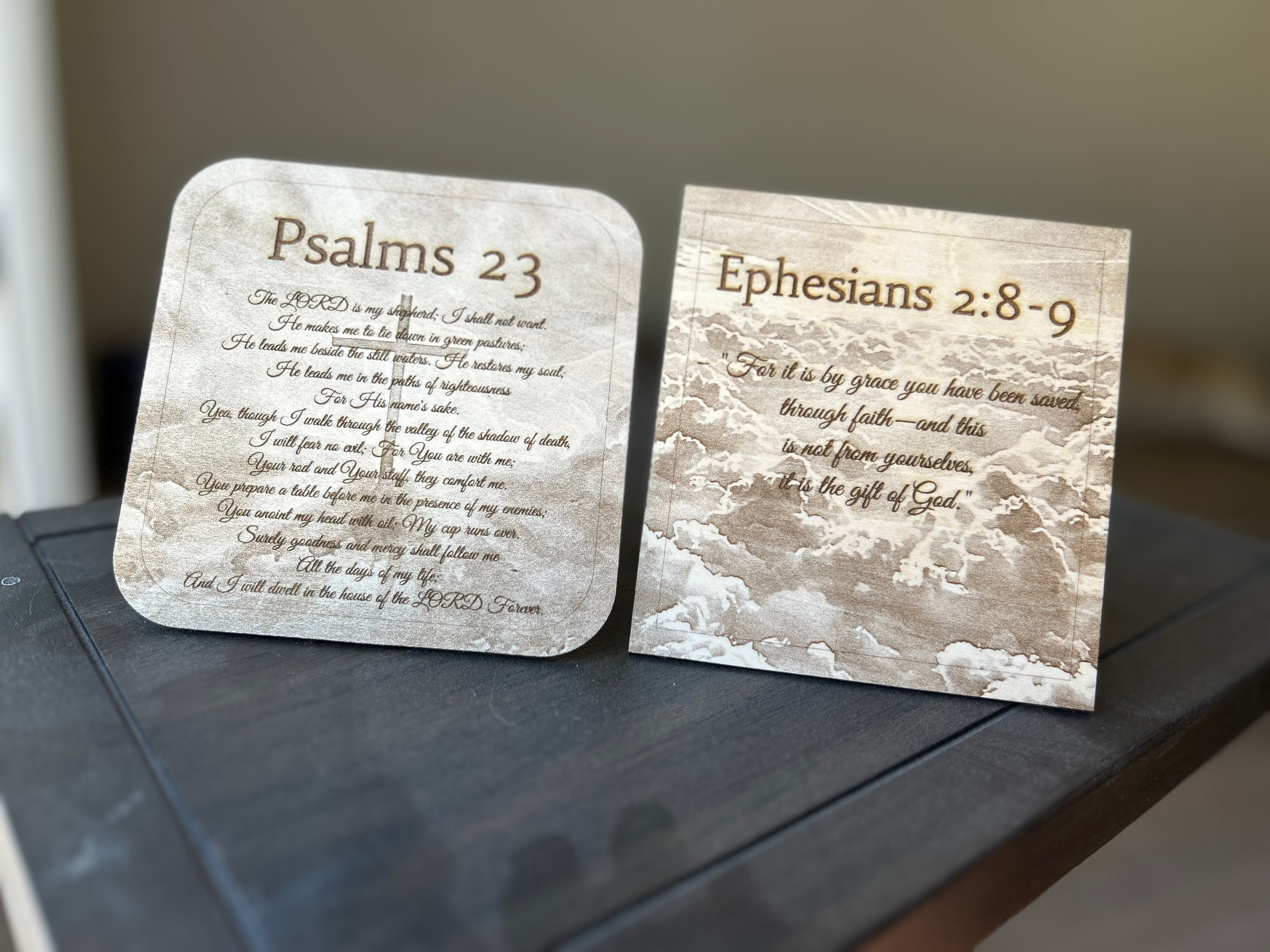 Custom Scripture & Quote Wood Plaque
