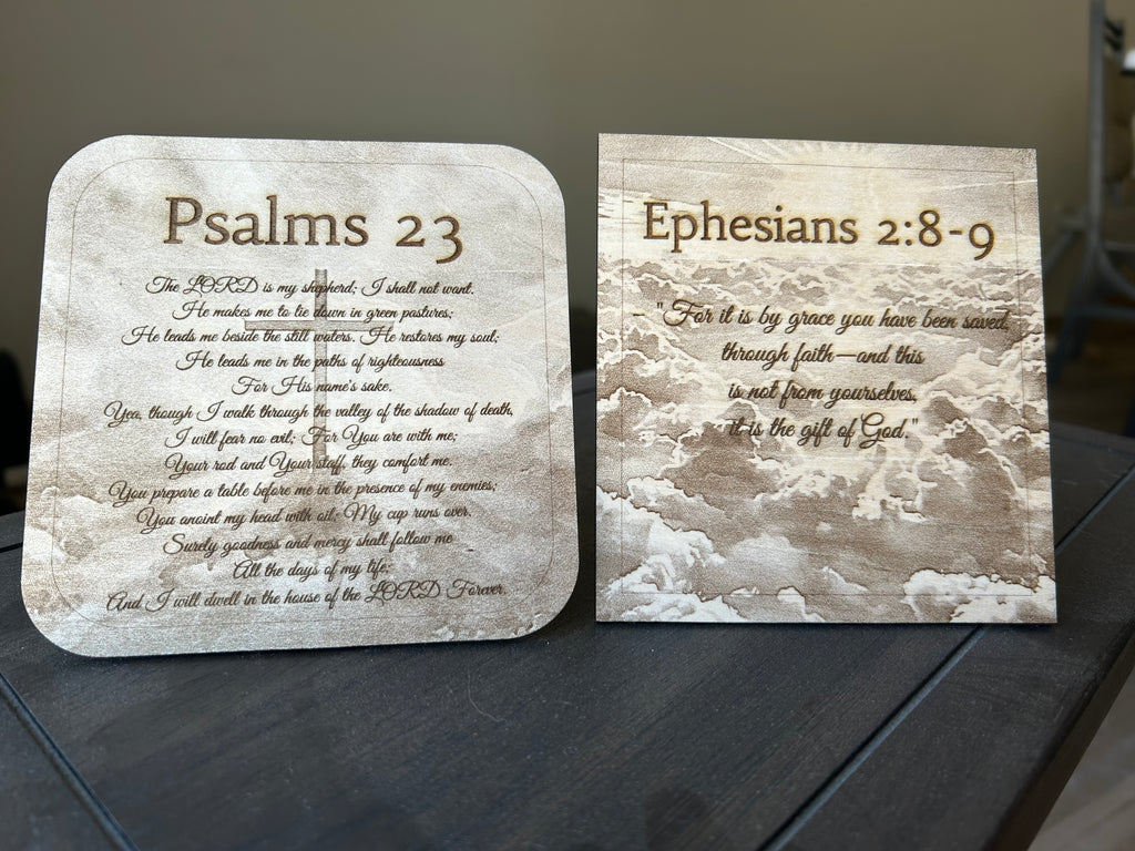 Custom Scripture & Quote Wood Plaque