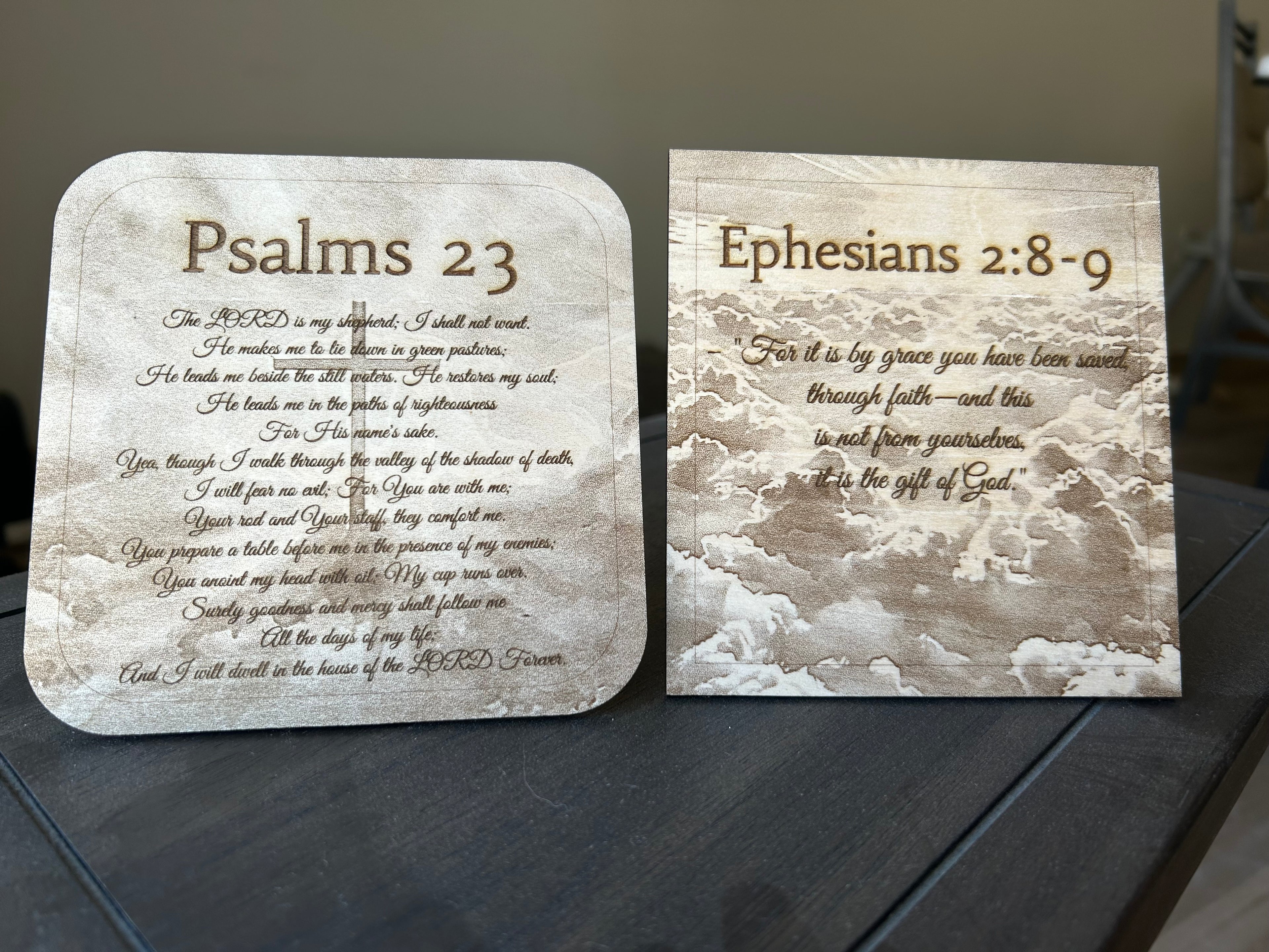 Custom Scripture & Quote Wood Plaque