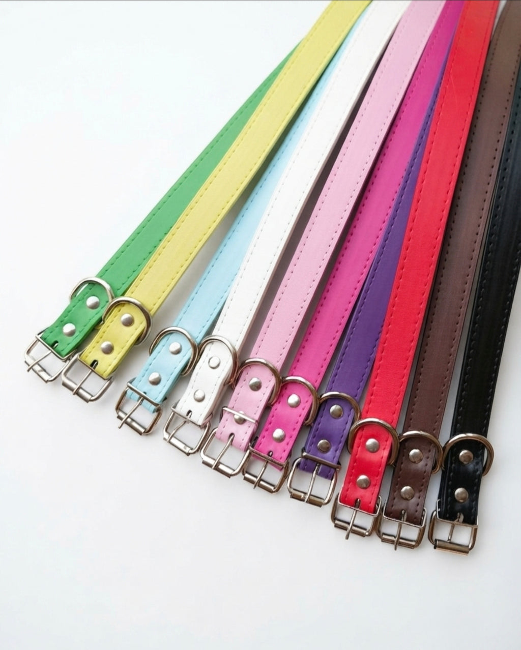Medium - Large Custom Leather Dog Collar (13"-18")