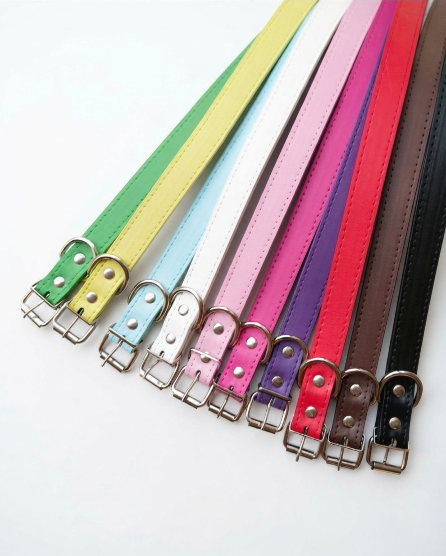 Medium - Large Custom Leather Dog Collar (13"-18")