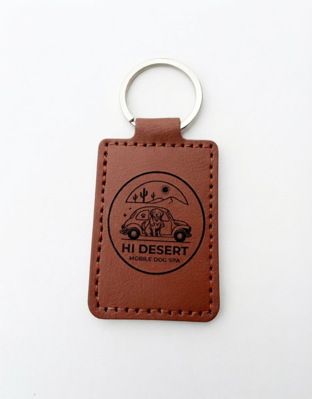 Custom Leather Engraved Keychain