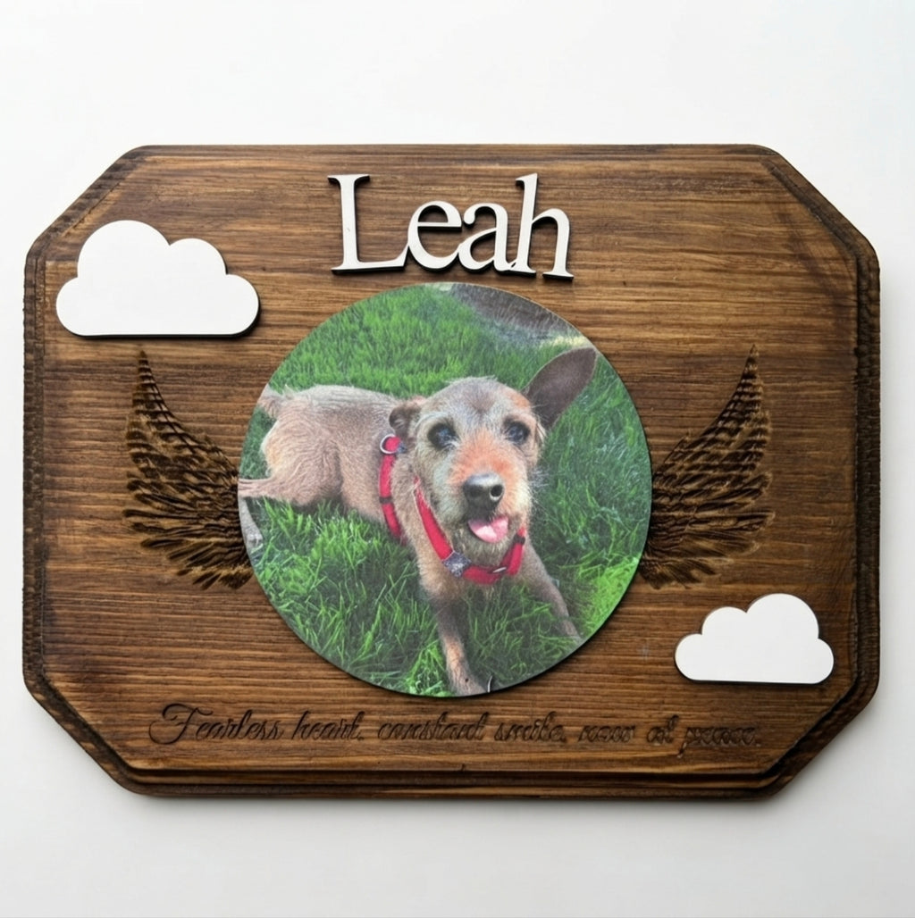 "Forever Loved" Premium Custom Pet Memorial Plaque