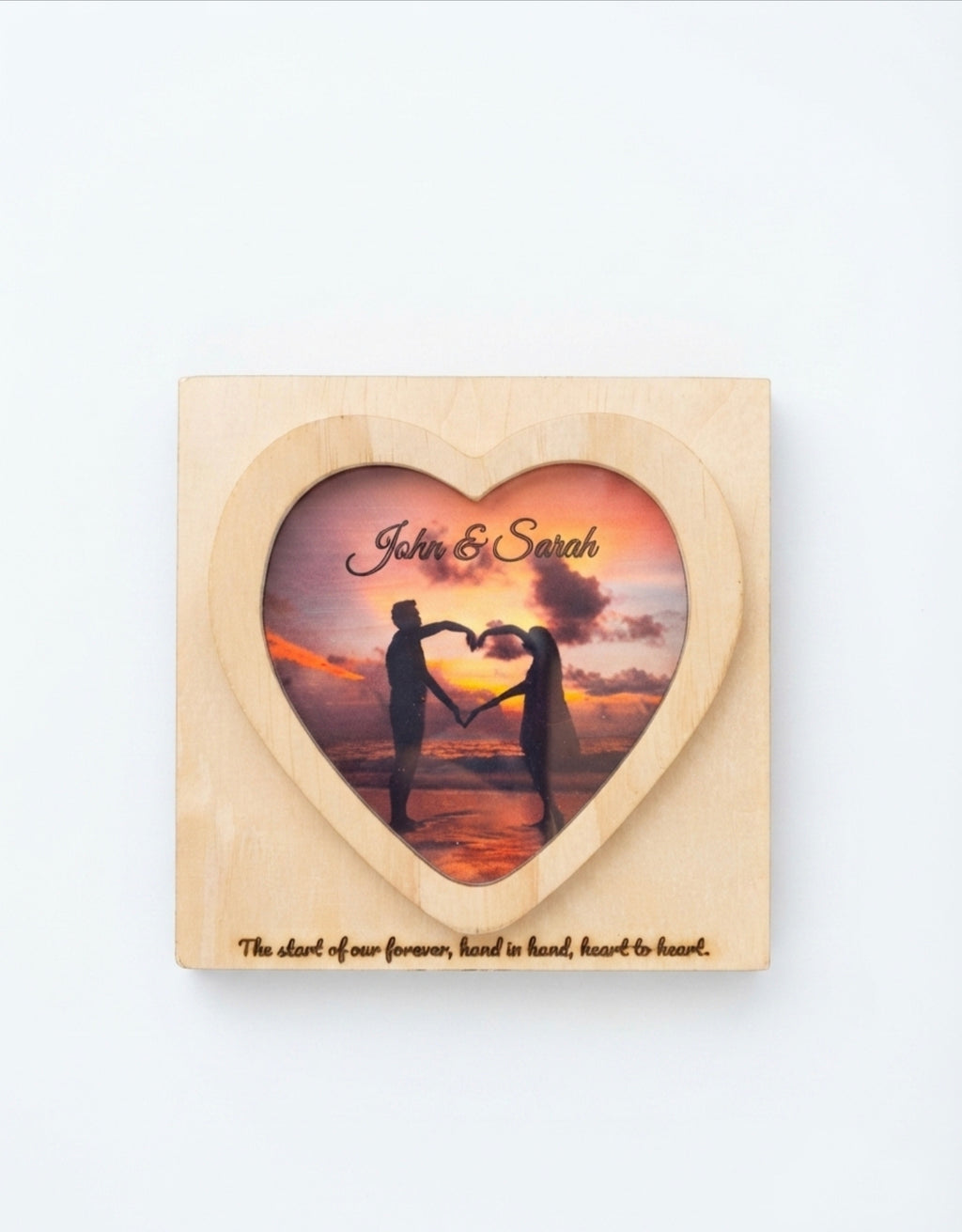 Custom Wood Heart Box