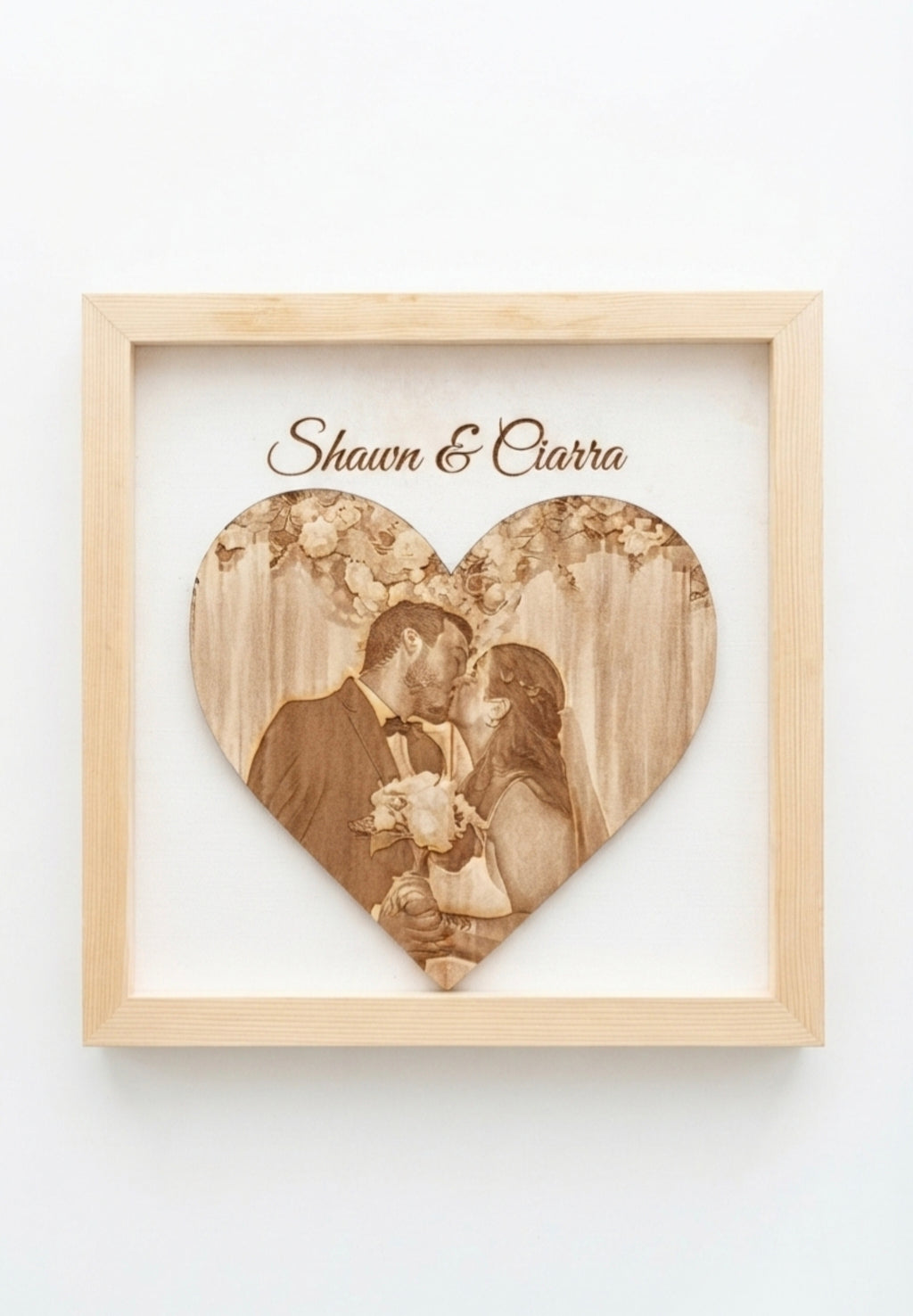 Custom Wood "Love" Picture Frame