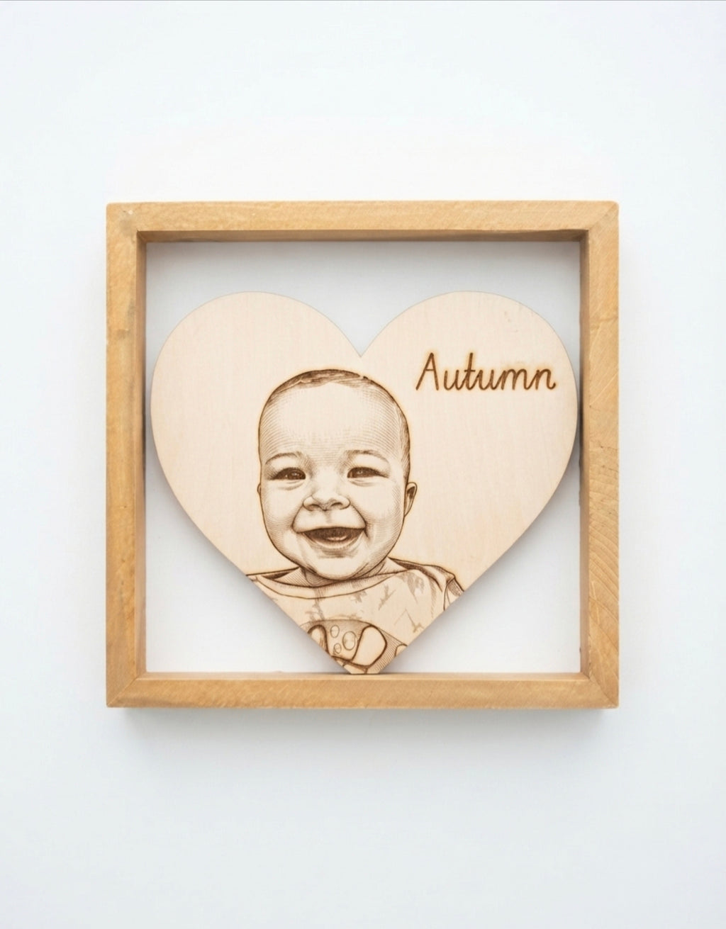 Custom Wood "Love" Picture Frame