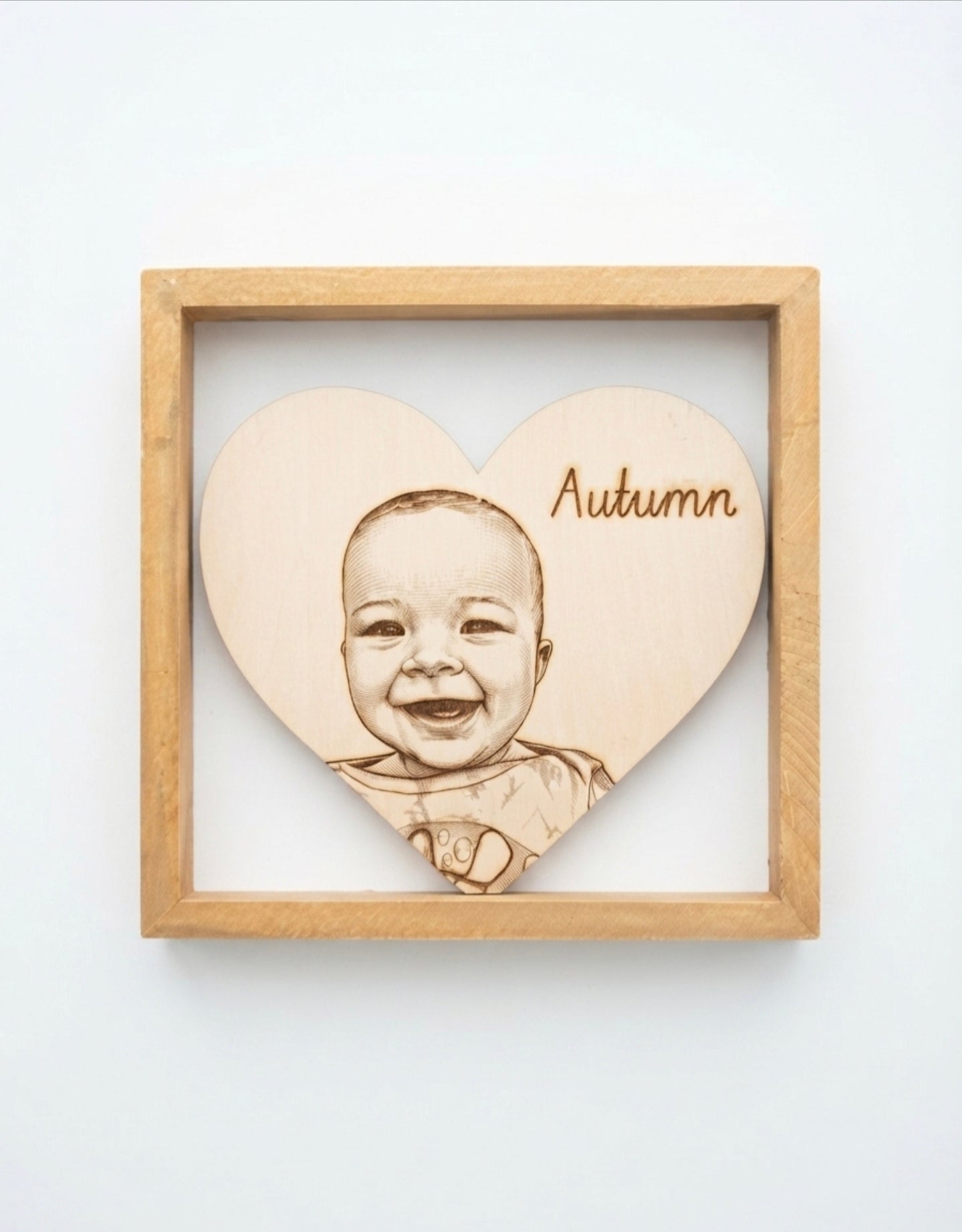 Custom Wood "Love" Picture Frame
