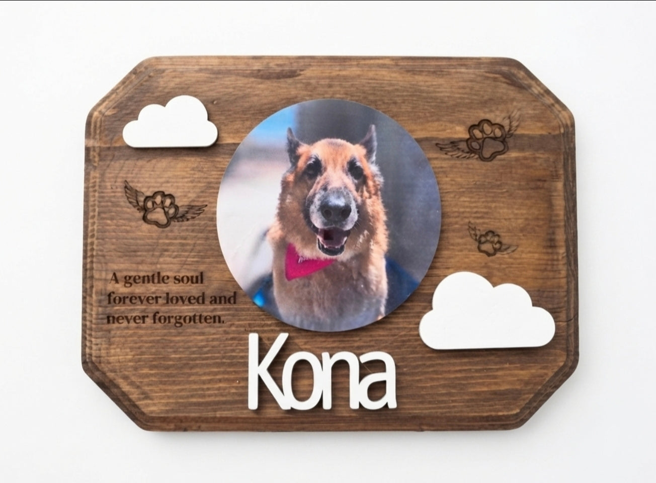 "Forever Loved" Premium Custom Pet Memorial Plaque