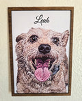 Personalized "Embroidery Style" Photo and Frame (8'x11")