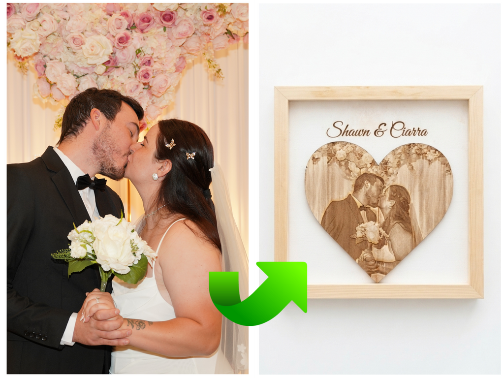 Custom Wood "Love" Picture Frame