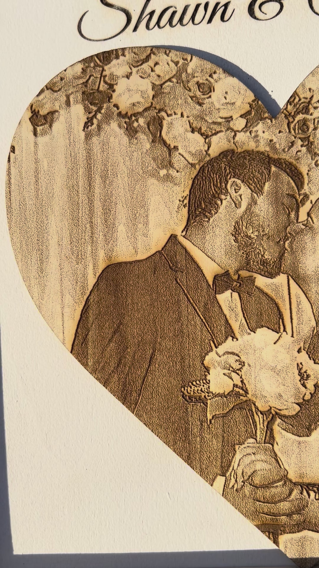 Custom Wood "Love" Picture Frame