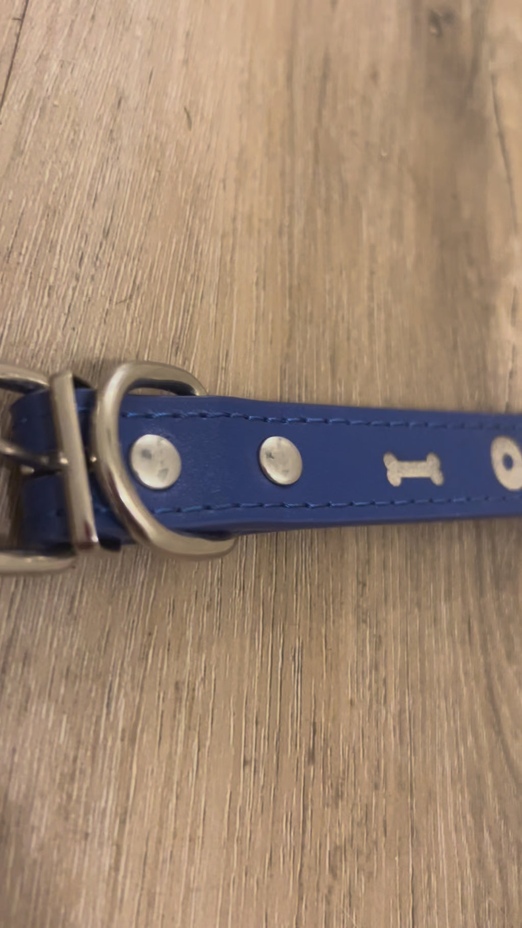 Small Custom Leather Dog Collar (6"-12")