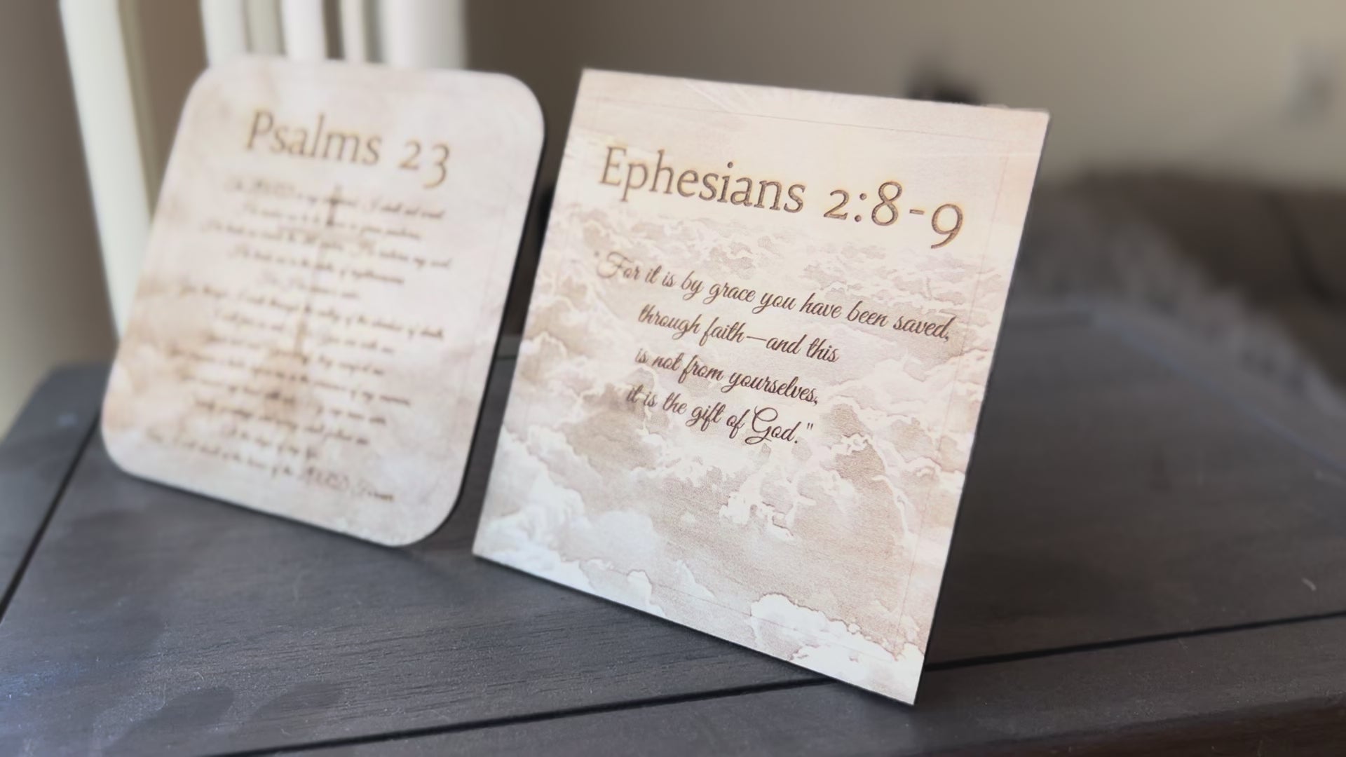 Custom Scripture & Quote Wood Plaque