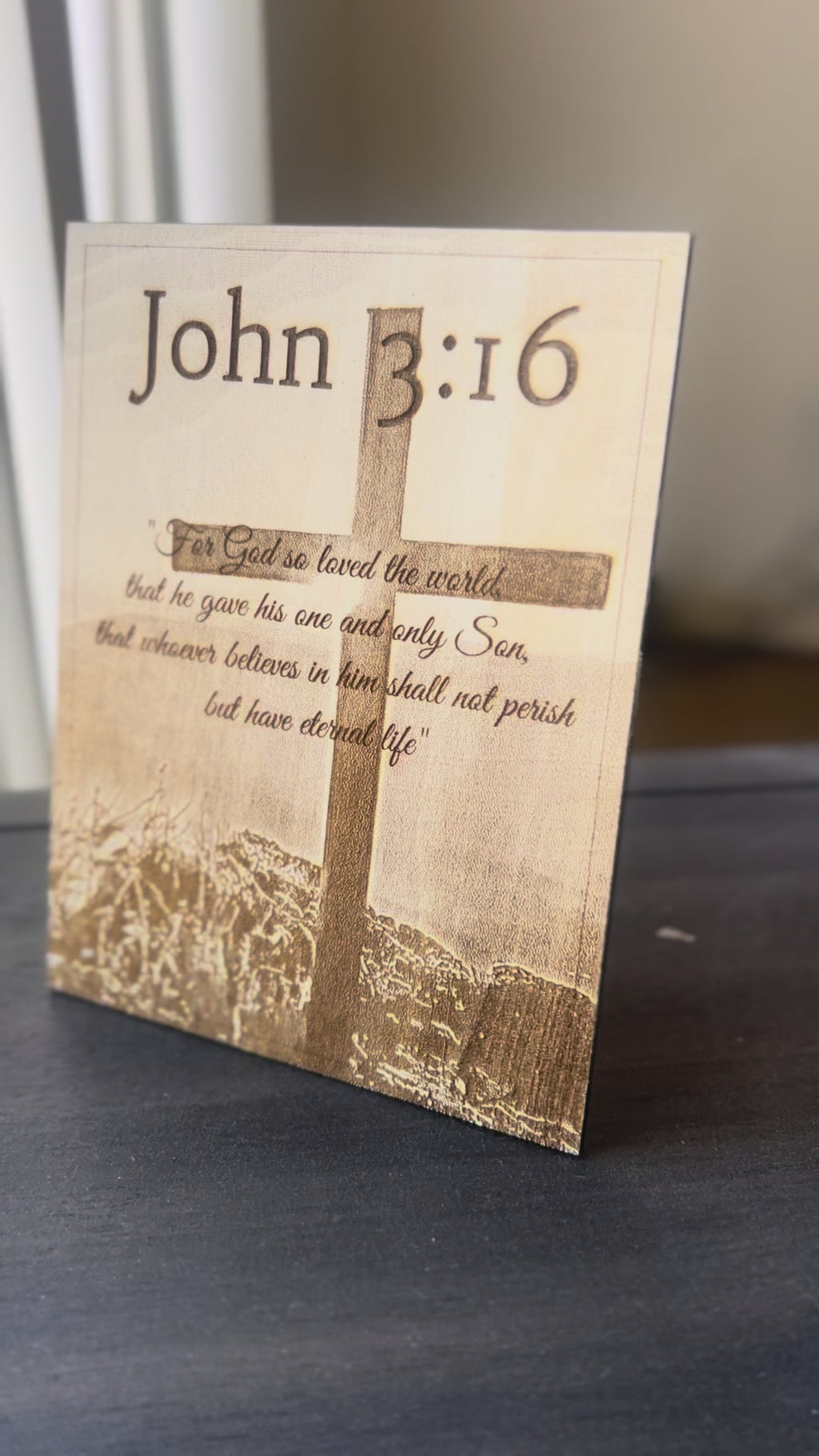 Custom Scripture & Quote Wood Plaque